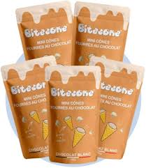 BITECONE Mini Coni Ripieni Di Cioccolato Bianco