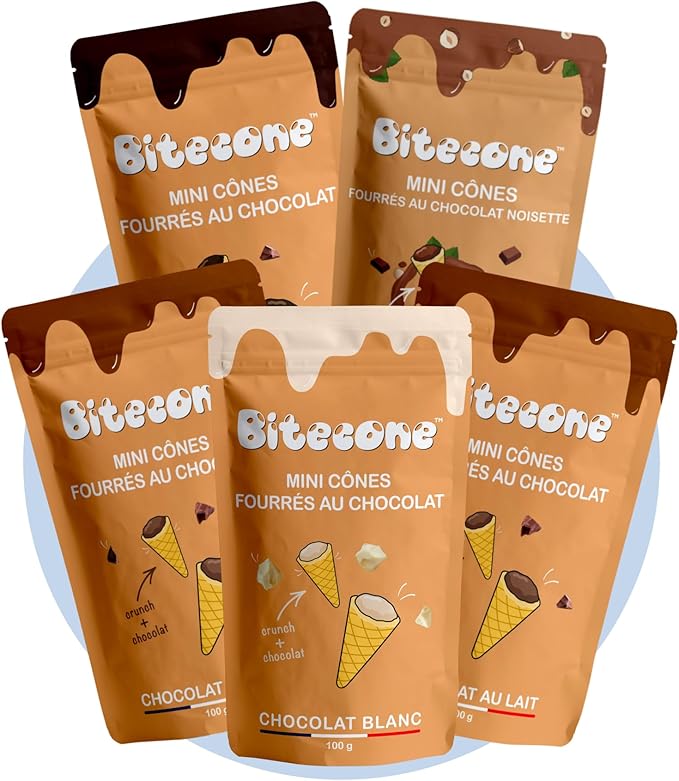 BITECONE Mini Coni Ripieni Di Cioccolato pacchetti di scoperta