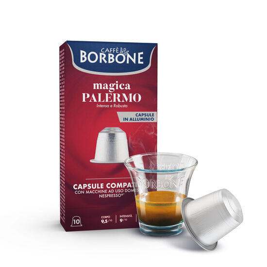 Borbone Alluminio Nespresso Palermo 10pz