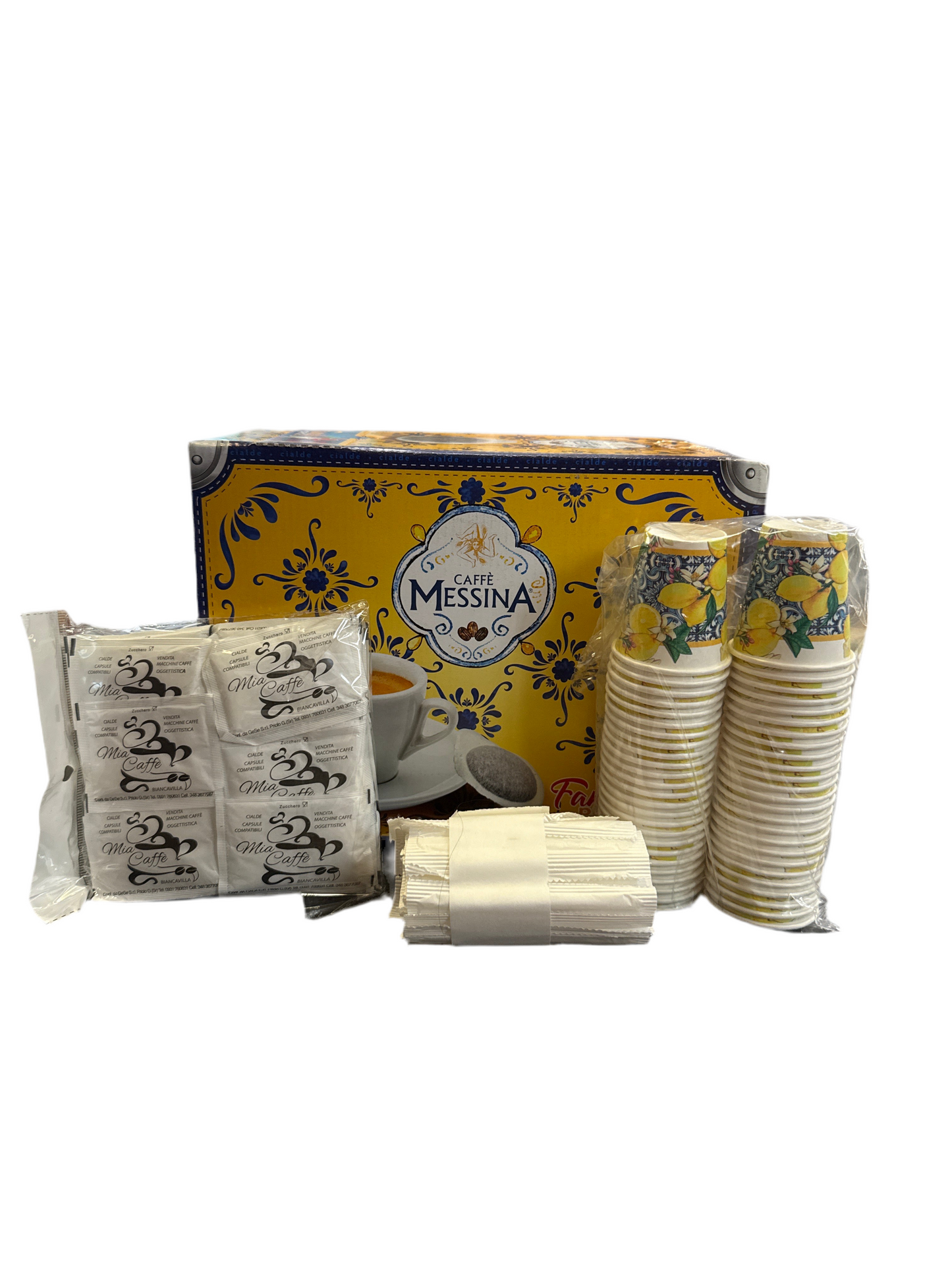 Caffe Messina E.s.e. Dosettes 70 dosettes + kit de 50 pièces