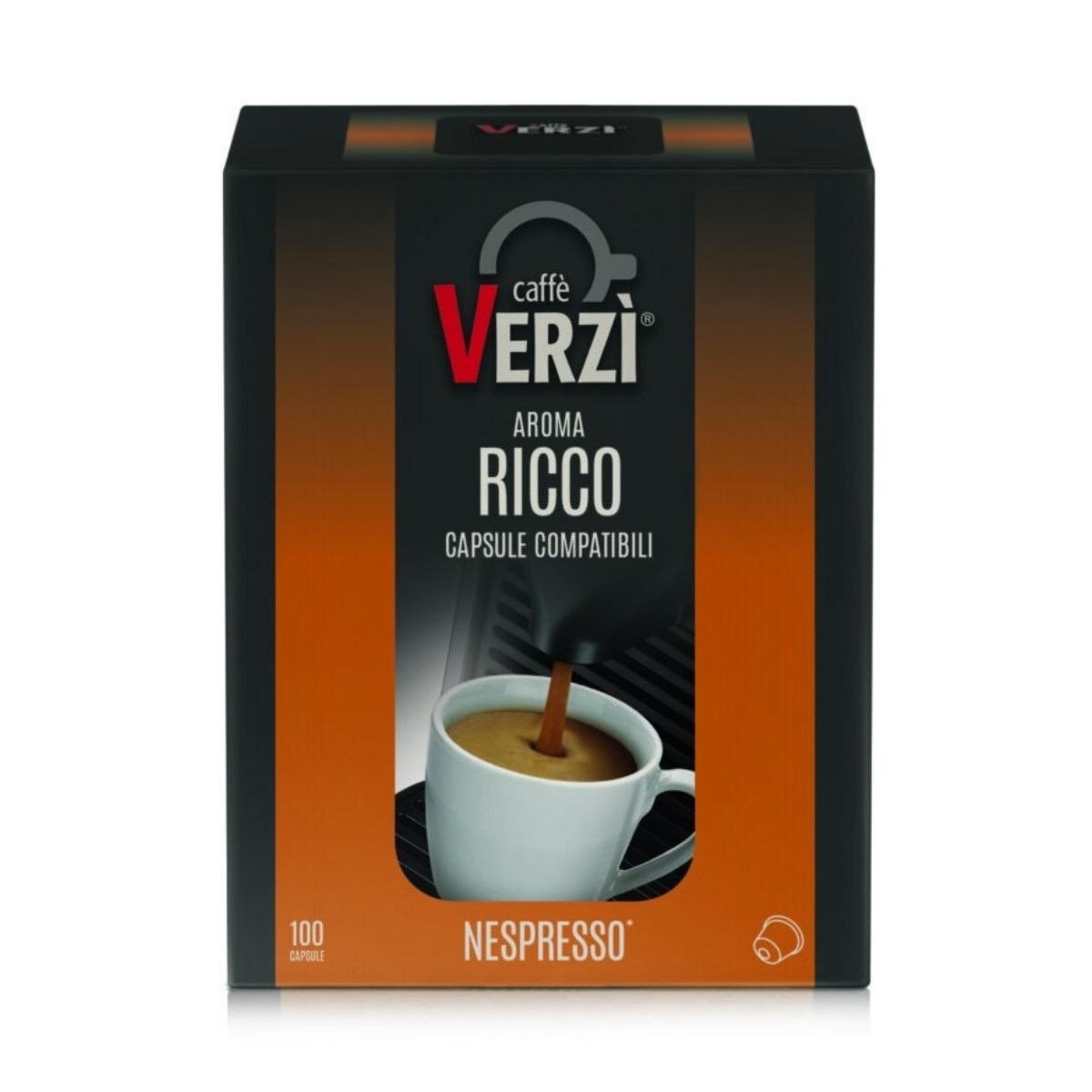 Verzi Caffè Compatibile Nespresso Ricco 100pz