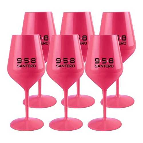 Santero Copas Fucsia caja de 6 pz