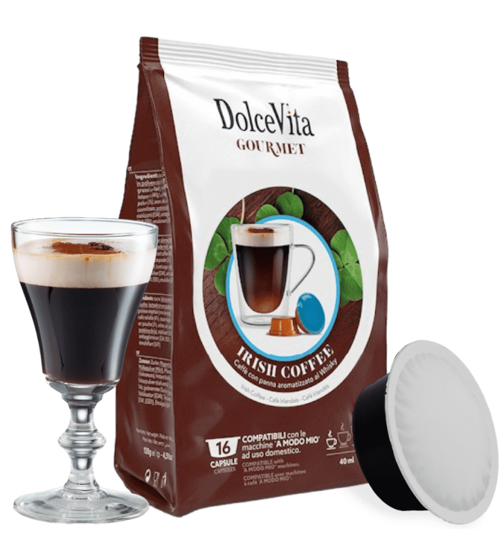 Dolce Vita Kompatibel mit Lavazza A Modo Mio Irish Coffee 16 Stk.