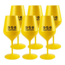 Santero Copas Amarillas caja de 6 pzas