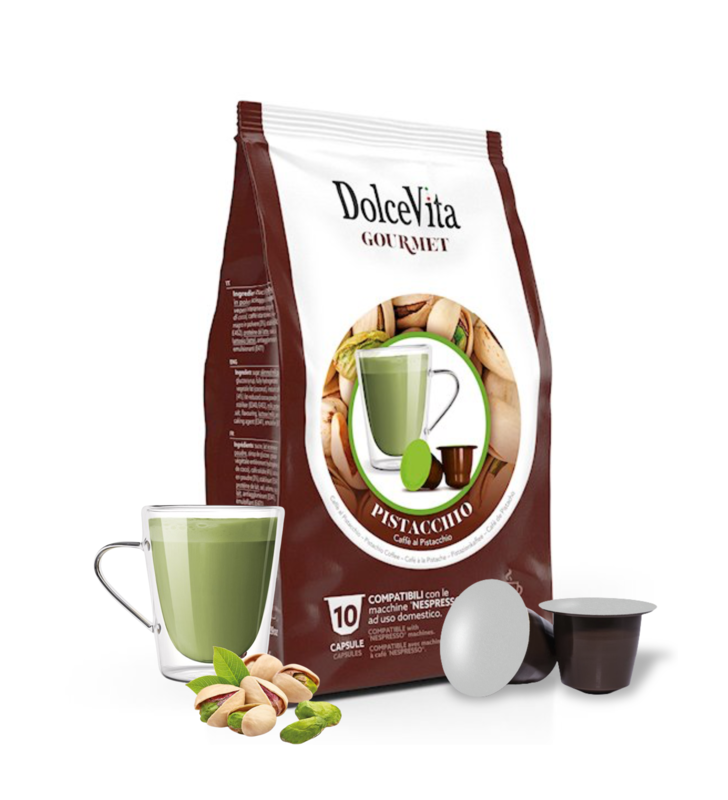 Dolce Vita Compatible Nespresso Pistacho 10pz