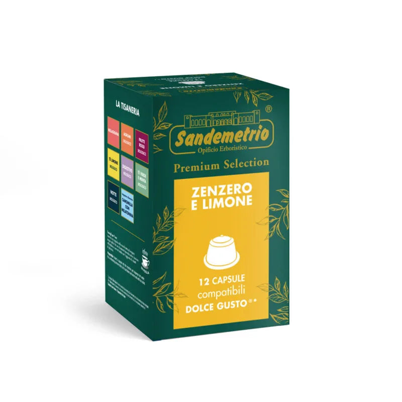 Sandemetrio Compatibile Dolce Gusto Zenzero e Limone 12pz