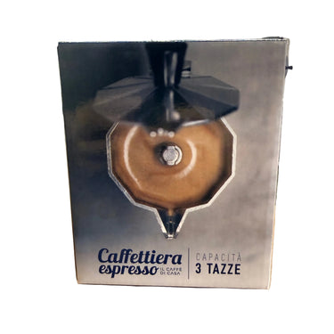 Caffettiera Moka in Alluminio – Tradizione Italiana da 3 Tazze