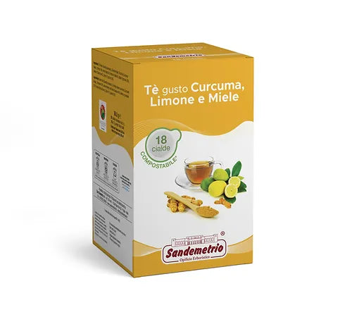 SanDemetrio Cialda E.s.e Te Curcuma Limone e Miele 18pz