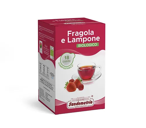 SanDemetrio E.S.E Waffel Bio Erdbeere und Himbeere 18 Stück