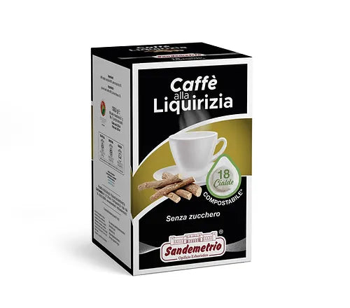 SanDemetrio E.S.E. Kaffee-Waffel mit Lakritzgeschmack 18 Stück