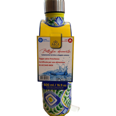 Borraccia Termica Siciliana – Eleganza Mediterranea in Acciaio Inox 500ml