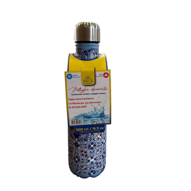 Sicilian Insulated Water Bottle – Mediterranean Elegance in Stainless Steel 500ml