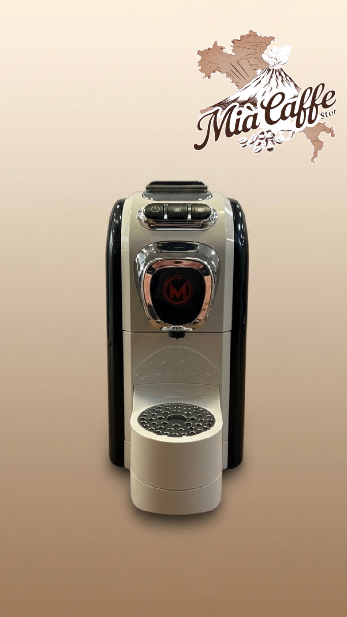 Macchina da Caffè A Cialda Mito Nera / Gesso