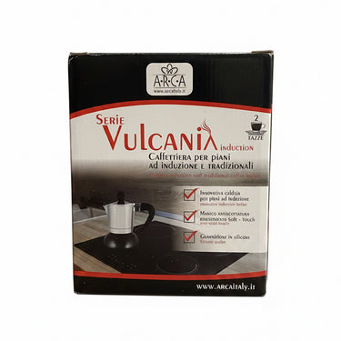 Caffettiera Serie Vulcania – 2 Tazze – Compatibile con Induzione