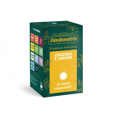 SanDemetrio E.s.e Ginger and Lemon Organic Wafers 18pcs