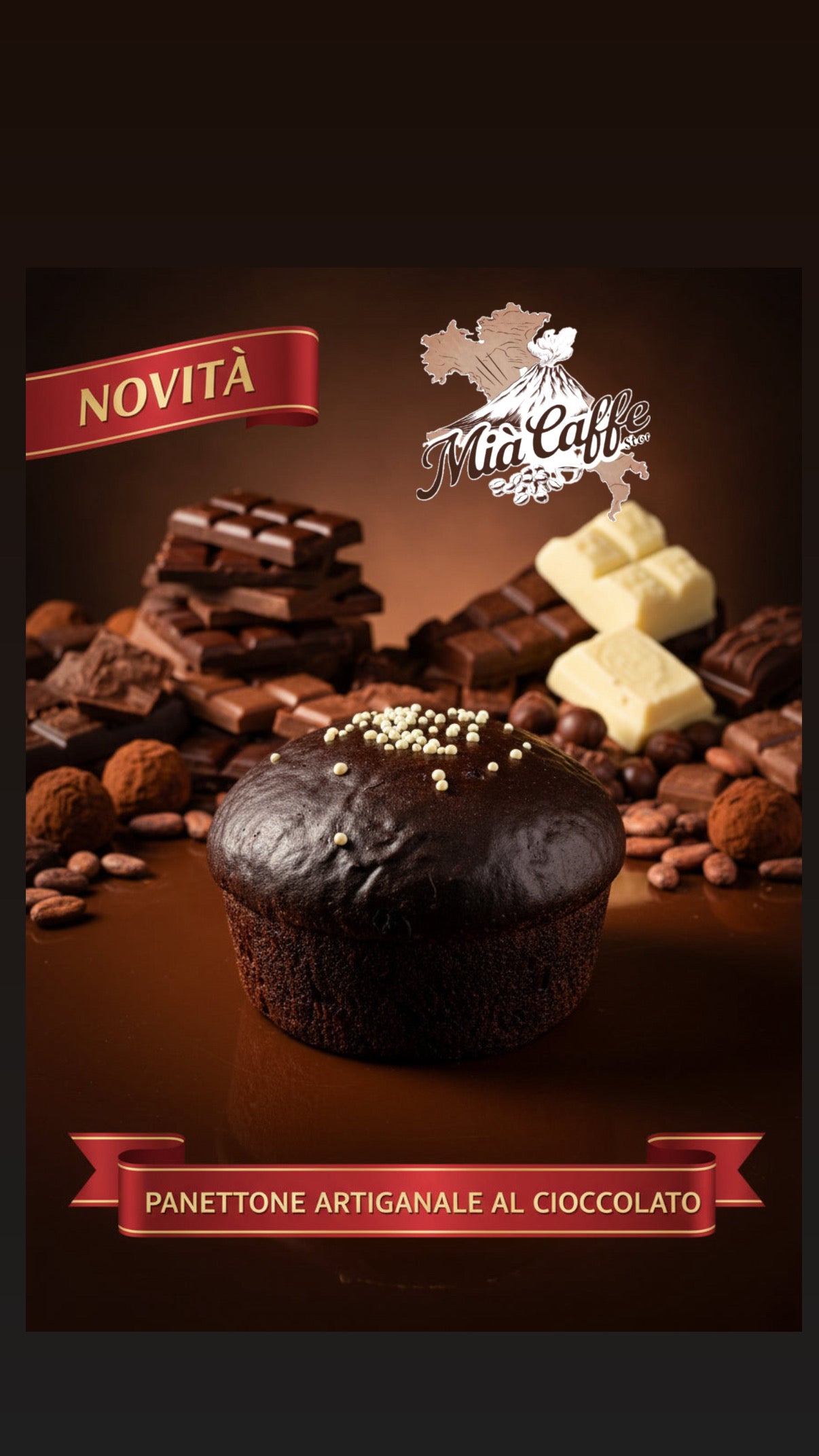 Panettone Artesanal Siciliano con Chocolate 1.1 Kg