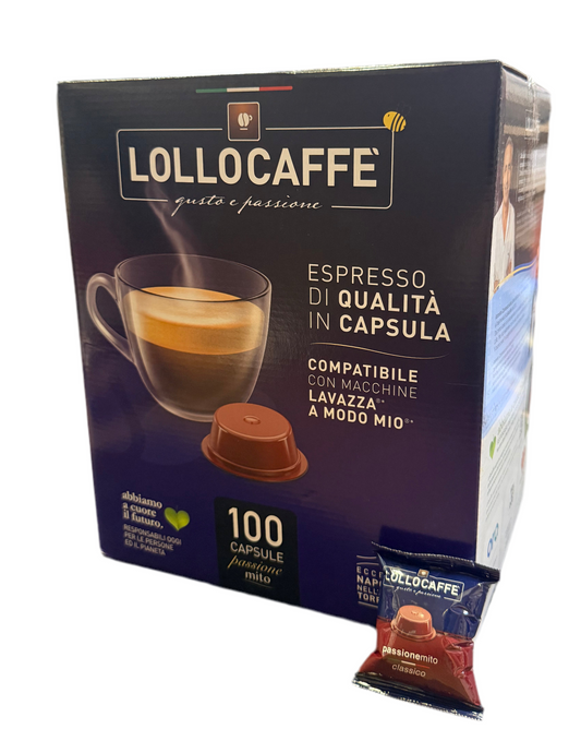 Lollo Caffe Compatibile Lavazza A Modo Mio Classica 100pz