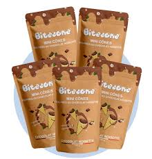BITECONE  Mini Coni Ripieni Di Cioccolato Alla Nocciola 