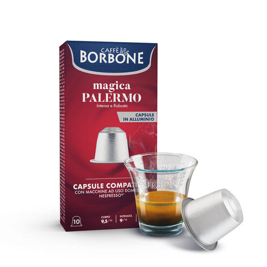 Borbone  Alluminio Nespresso Palermo 10pz