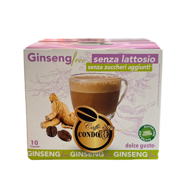 Bevande Condore Compatibile Dolce Gusto Ginseng Senza Lattosio e Senza Zuccheri 10pz