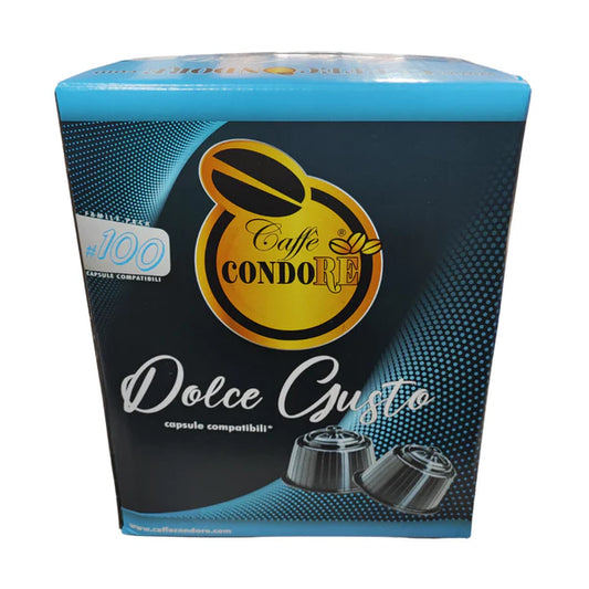 Caffe Condore Kompatibel mit Dolce Gusto Schwarz 100 Stk