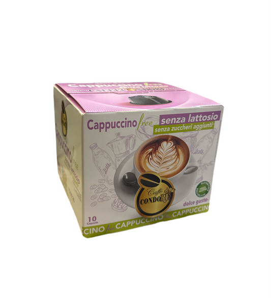 Condore Kompatible Dolce Gusto Cappuccino Laktosefrei und Zuckerfrei 10 Stück