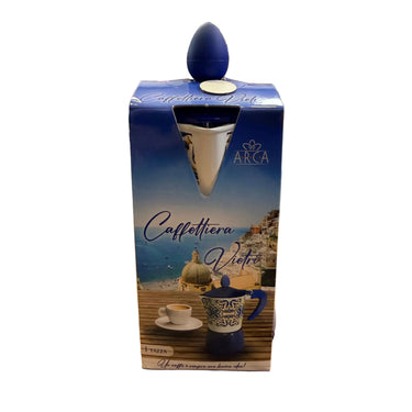 Caffettiera Moka Siciliana – Decoro Maiolica Siciliano 1 Tazze