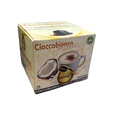 Dolce Gusto Chocolat blanc et noix de coco 