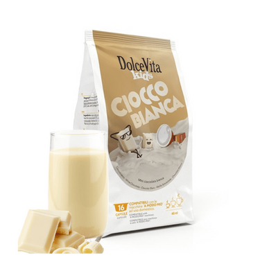 Dolce Vita Compatible Lavazza A Modo CioccoBianca 16 pièces