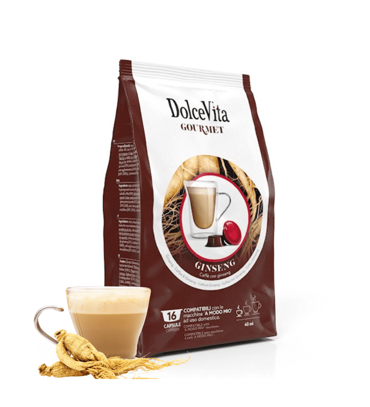 Dolce Vita Compatibile Lavazza A Modo Ginseng Dolce 16pz