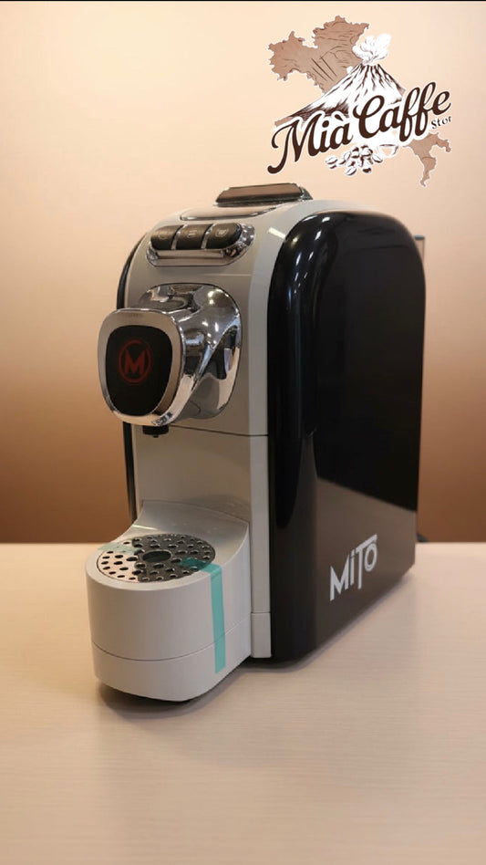 Macchina da Caffè A Cialda Mito Nera / Gesso