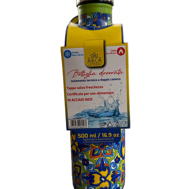 Sicilian Insulated Water Bottle – Mediterranean Elegance in Stainless Steel 500ml