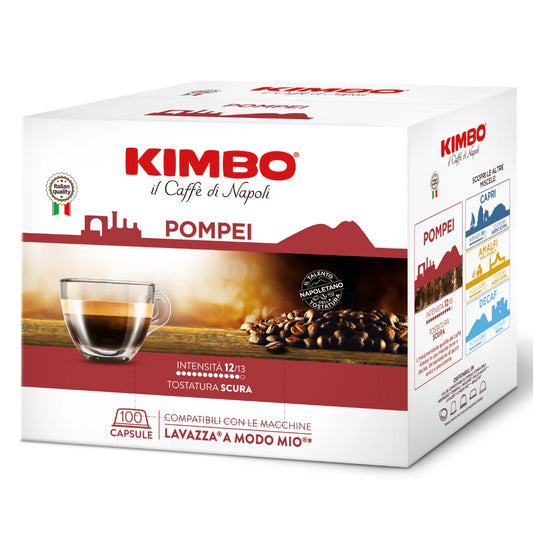 Kimbo Capsule Compatibili Lavazza A Modo Mio Pompei 100pz