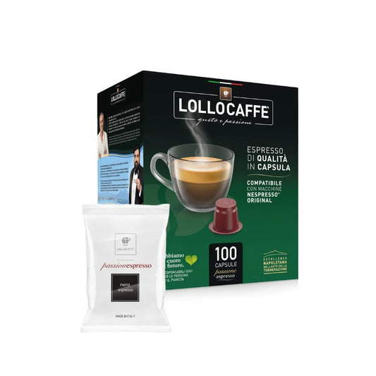 Lollo Caffe Compatibile Nespresso Nero 100pz