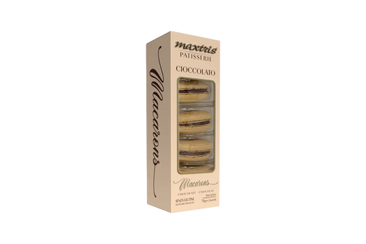 Maxtris Macarons Schokolade, Packung mit 5