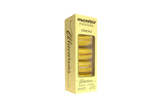 Maxtris Macarons Zitrone, Packung mit 5