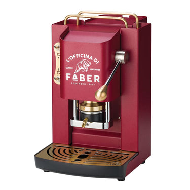 alt
Faber Pro Deluxe Brass Coffee Machine E.S.E. Pod Cherry Red