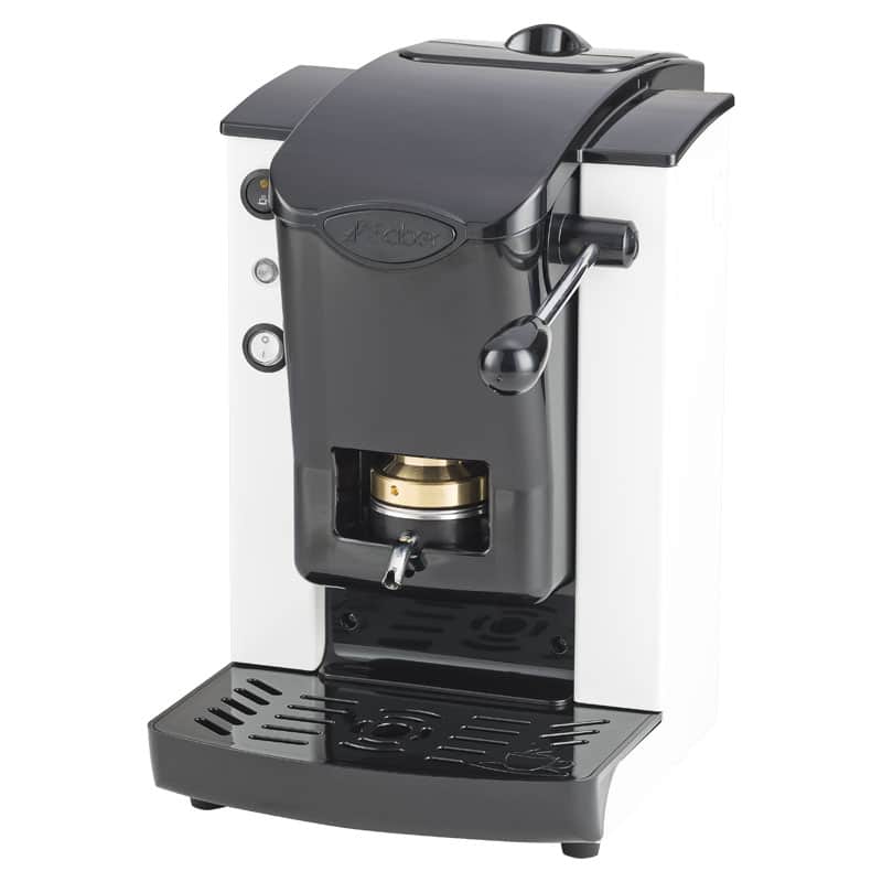 Macchina da Caffè Faber Slot Plast Ottone Cialda E.s.e Nera / Bianca