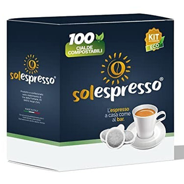Solespresso Compatibili Cialde E.S.E 100 pz + Kit Omaggio