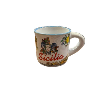 Tasses à café siciliennes 6 pièces