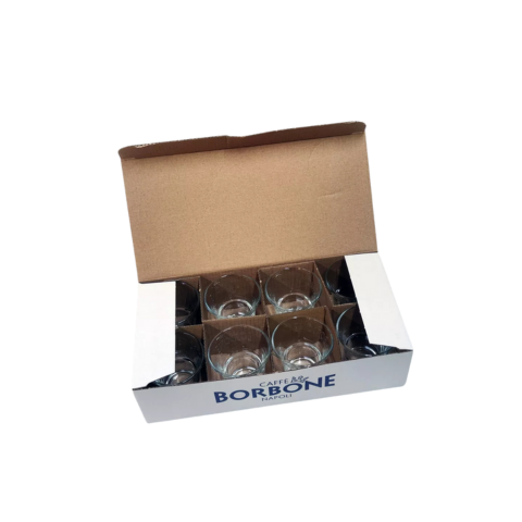 Borbone Tacita de café de vidrio 8 pz
