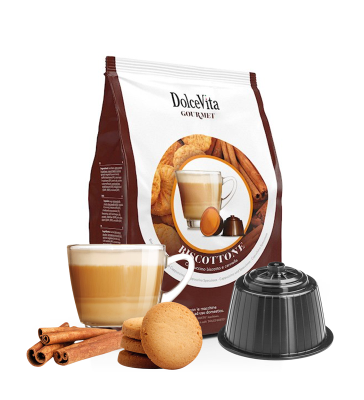 Getränke Dolce Vita kompatibel mit Dolce Gusto Biscottone 16 Stück
