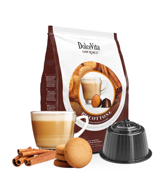 Getränke Dolce Vita kompatibel mit Dolce Gusto Biscottone 16 Stück
