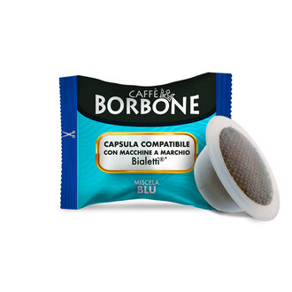 Caffe Borbone Kompatibel mit Bialetti Aluminium Blau 100 Stk
