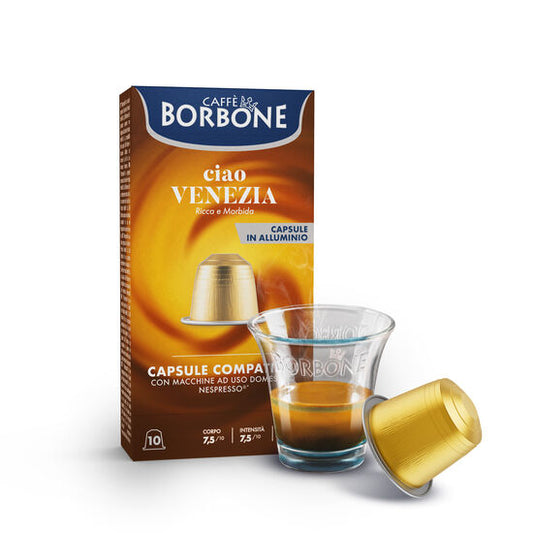 Caffe Borbone Kompatibel Aluminium Nespresso Venezia 10 Stk