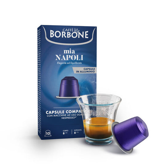 Caffe Borbone Compatibile Alluminio Nespresso Napoli 10pz