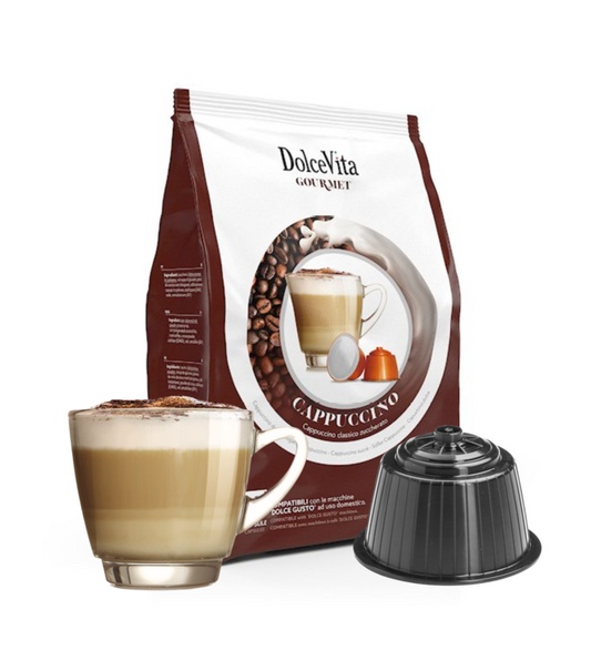 Getränke Dolce Vita kompatibel mit Dolce Gusto Cappuccino 16 Stk.