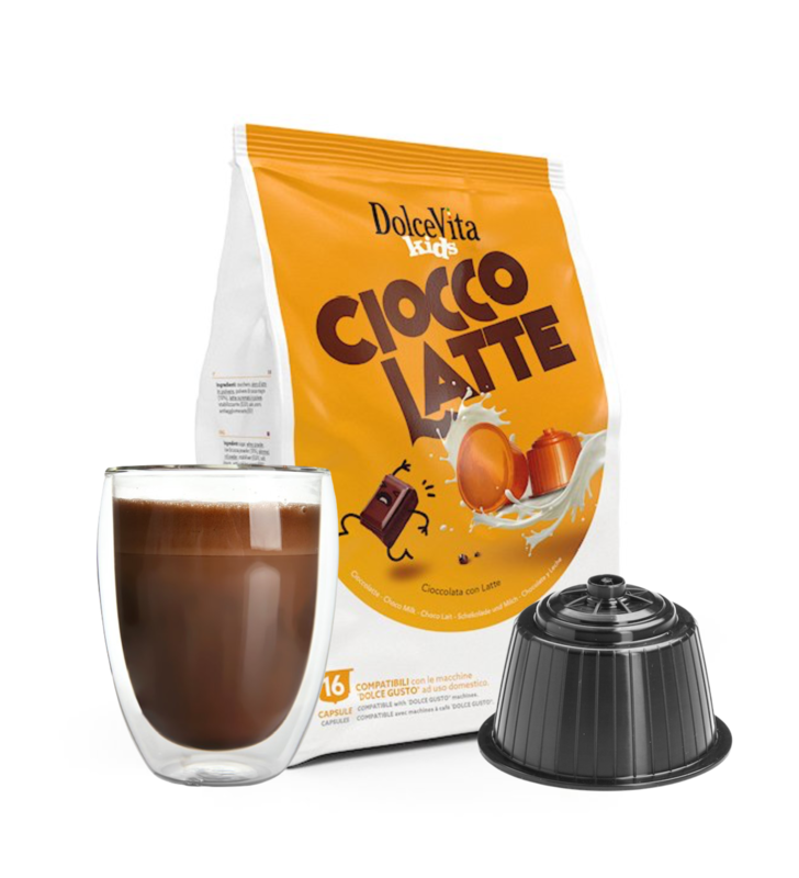 Sweet Life Beverages Compatible with Dolce Gusto Ciocco Latte 16pcs