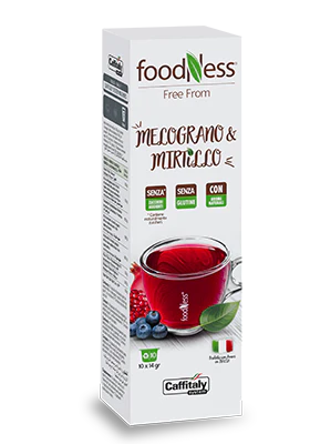 Caffitaly System Foodness Kräutertee Granatapfel & Heidelbeere 10 Stk.