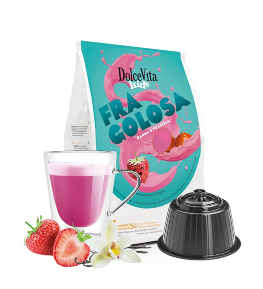 Getränke Dolce Vita kompatibel mit Dolce Gusto Fragolosa 16 Stück